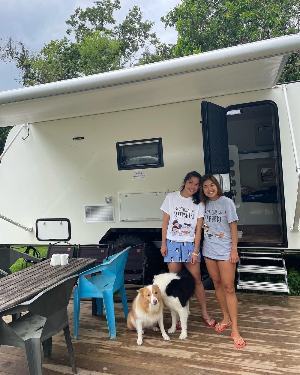 營地設有露營車，很適合體驗打卡。@pancake.waffle.adventures