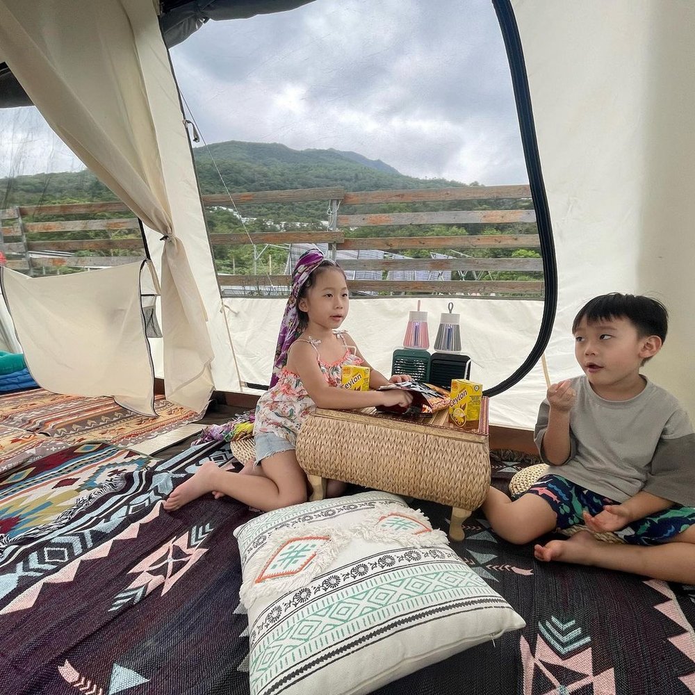 這裡的帳幕甚有波希米亞風。@bigeyesandsmalleyes2021