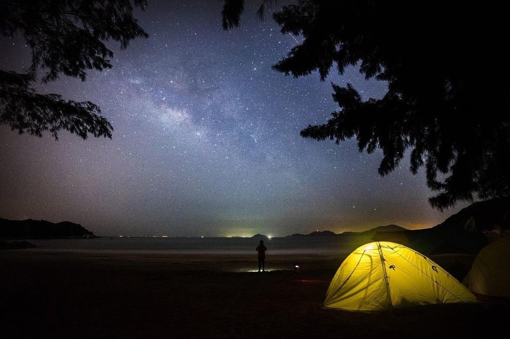 平日難得可以欣賞星空，香港的景色也很美。@soul._.finder