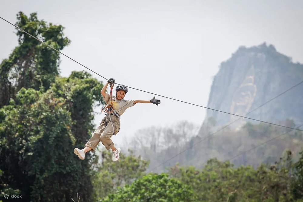 Girl in Zipline