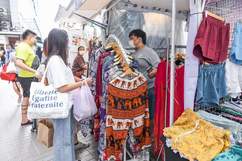 Street market in Thailand