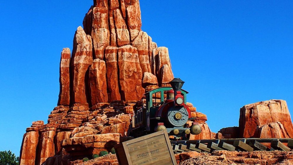 Brace yourself for crazy twists and turns on Big Thunder Mountain. Credits to @disneyhobbyist 