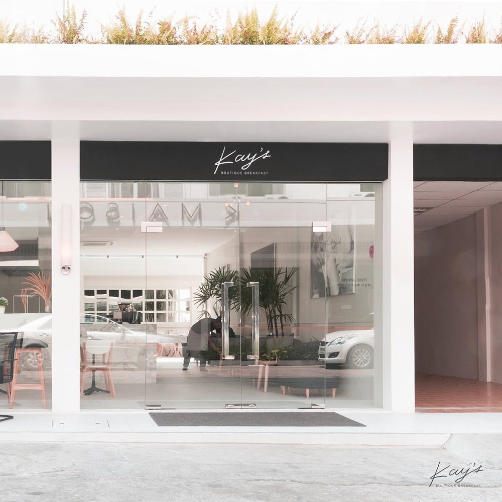 Kay's facade with white theme for exterior