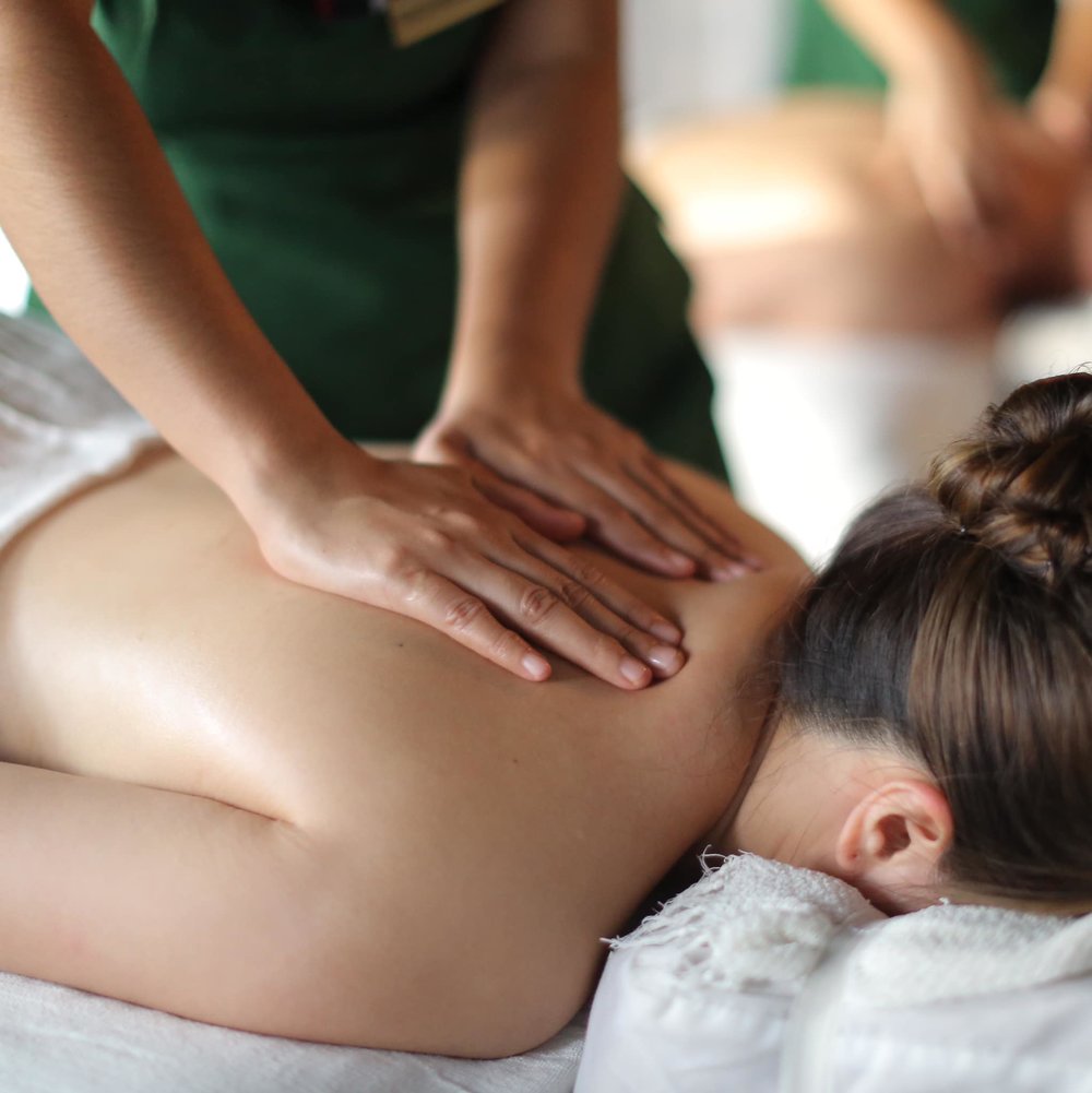 Girl having a massage