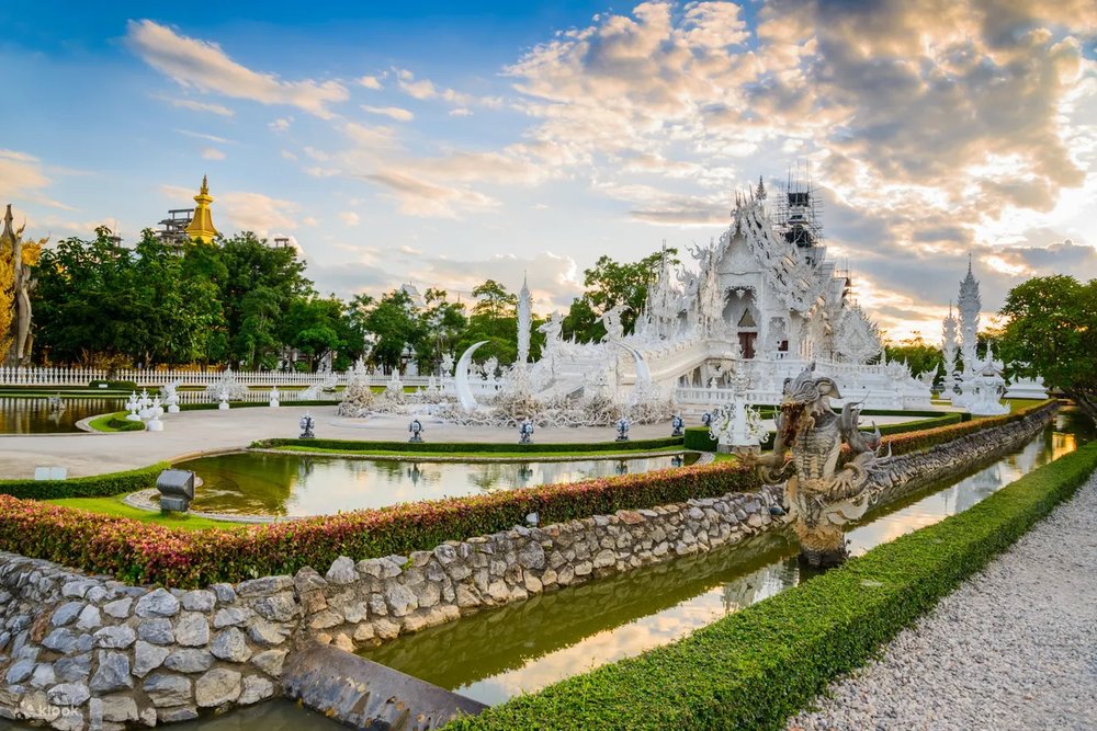 Temple with a bony design