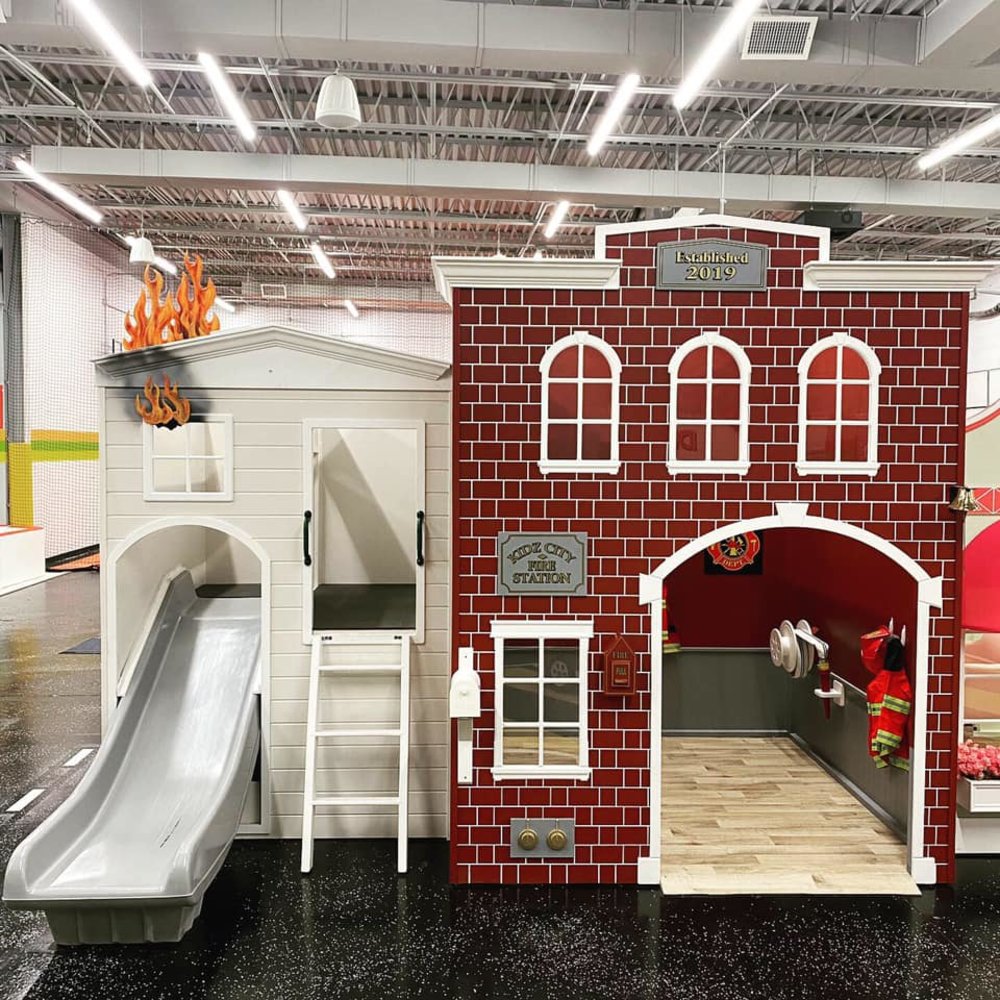 Mini house in a brick exterior design