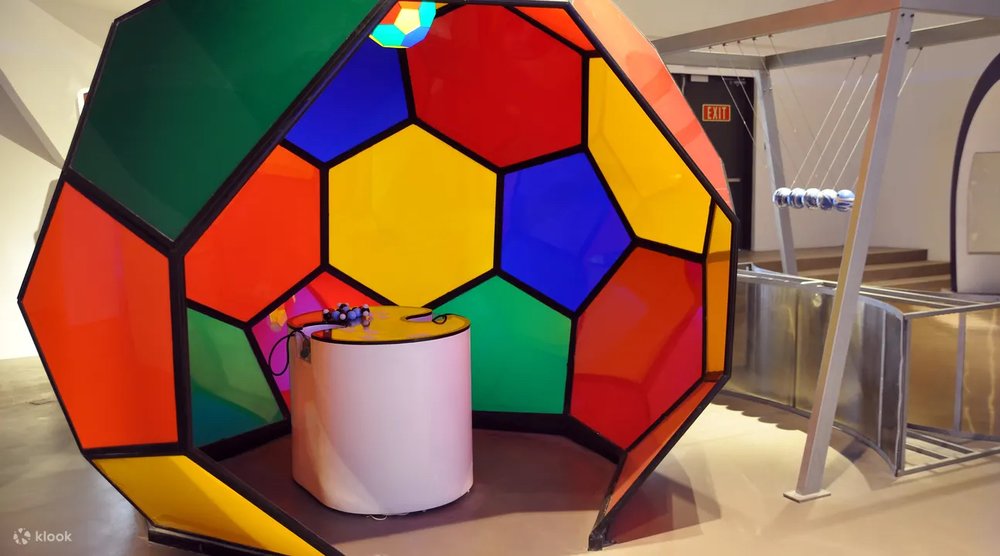 Colorful dome with a controller inside