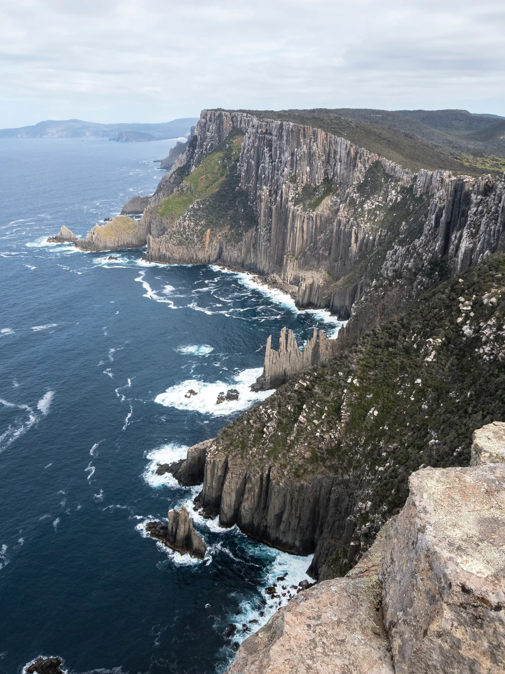 Rock formations beside the sea