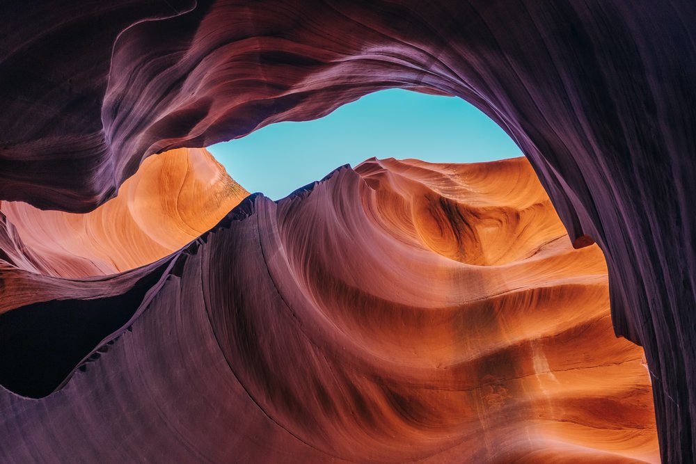 Sands and mountains of Antelope Canyon