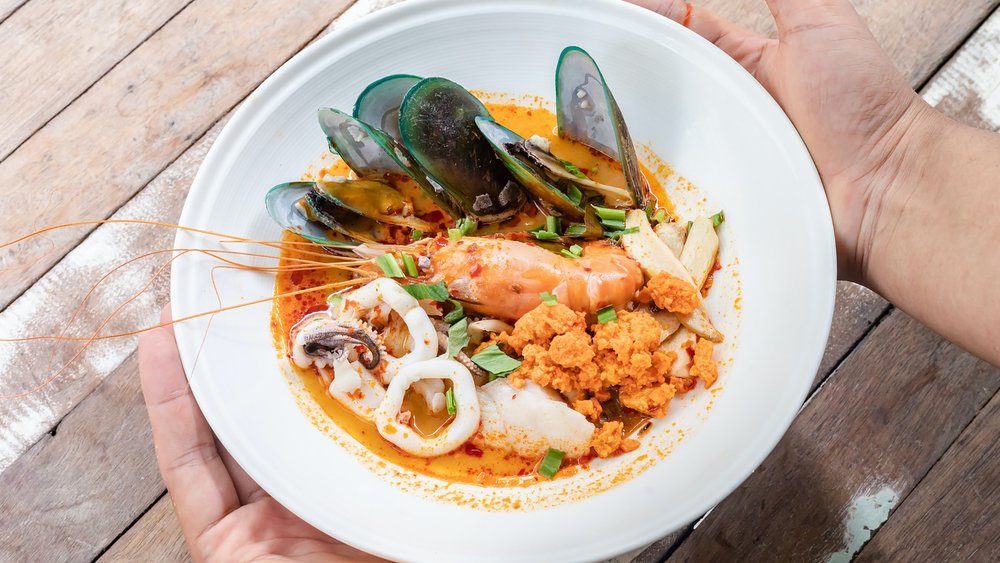 Set your buds ablaze with this extra spicy seafood soup! Image credits: Streets of Food on Unsplash