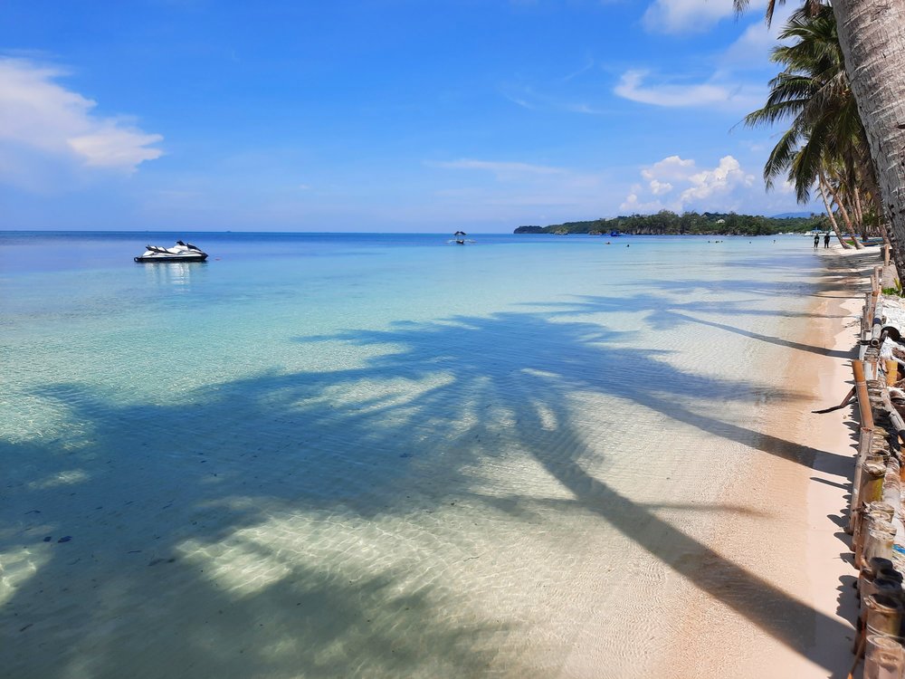 Clear water in the beach