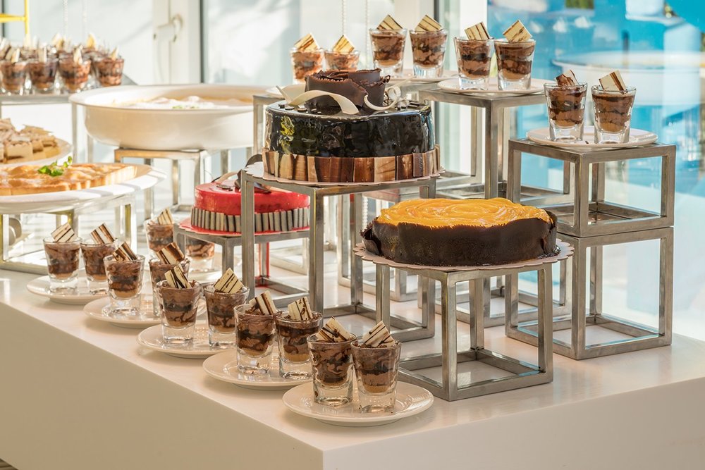 Cake station in a buffet