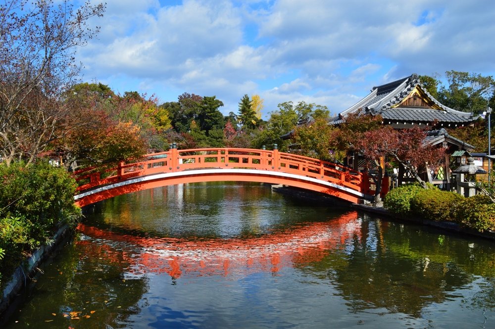 二条城 Nijo Castle Autumn bridge