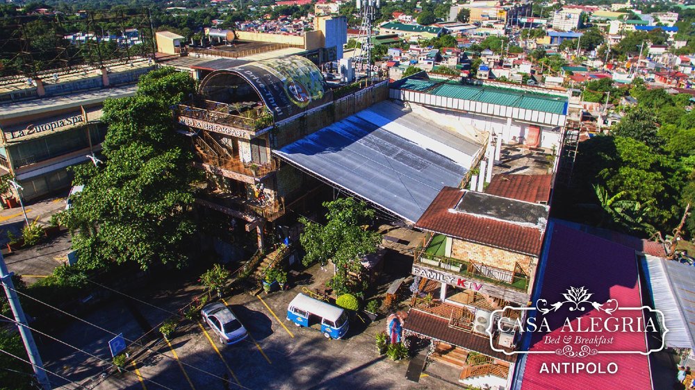 Drone shot of Casa Alegria