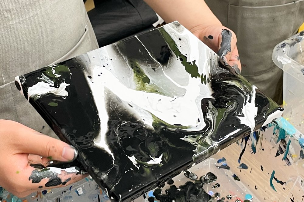 顏料配搭和混合完全跟隨自己的心情和喜好。