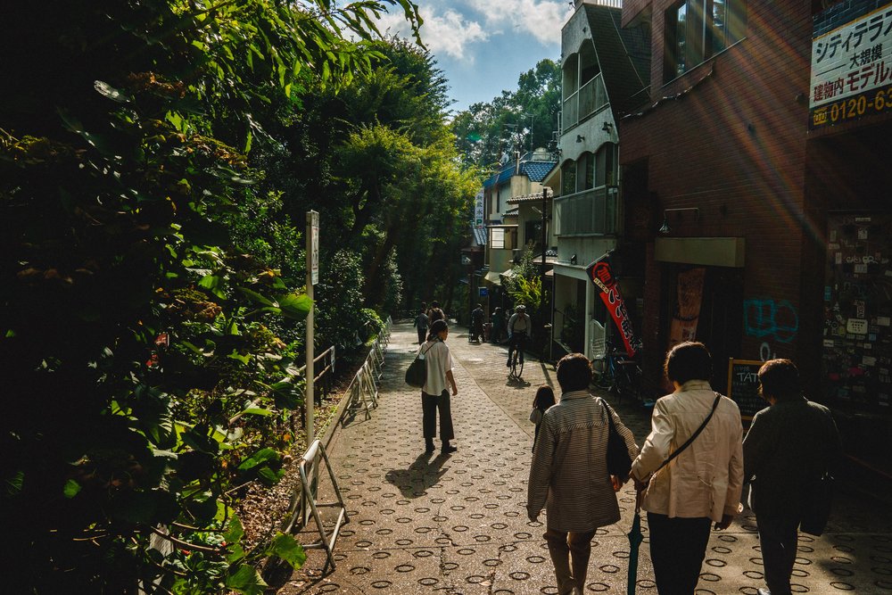 people walking around Inokashira Park