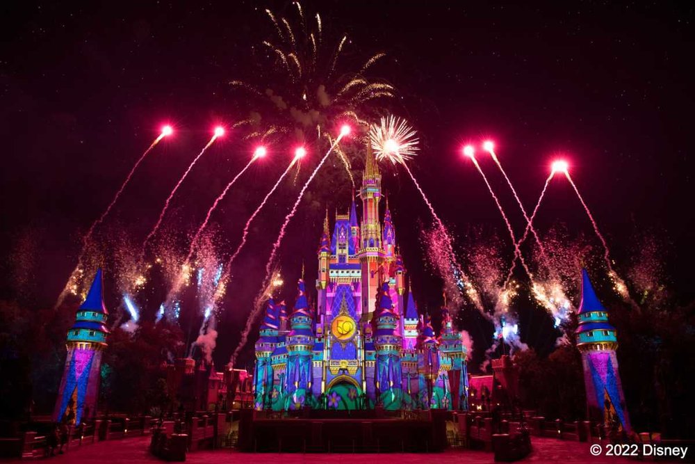 4749 フロリダ ウォルト・ディズニー・ワールド シンデレラ城で花火