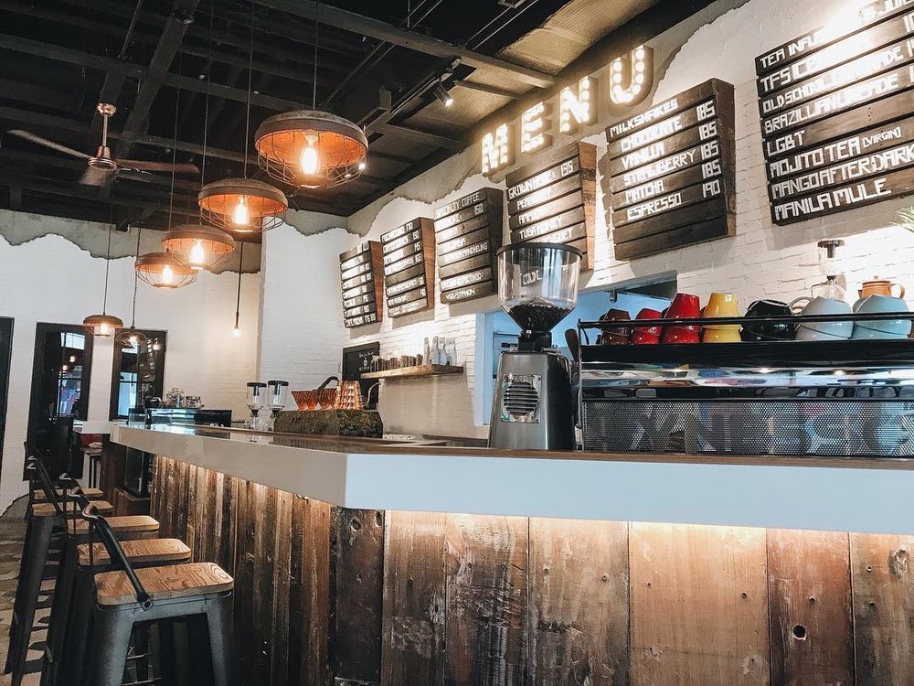 Wooden chair with coffee maker
