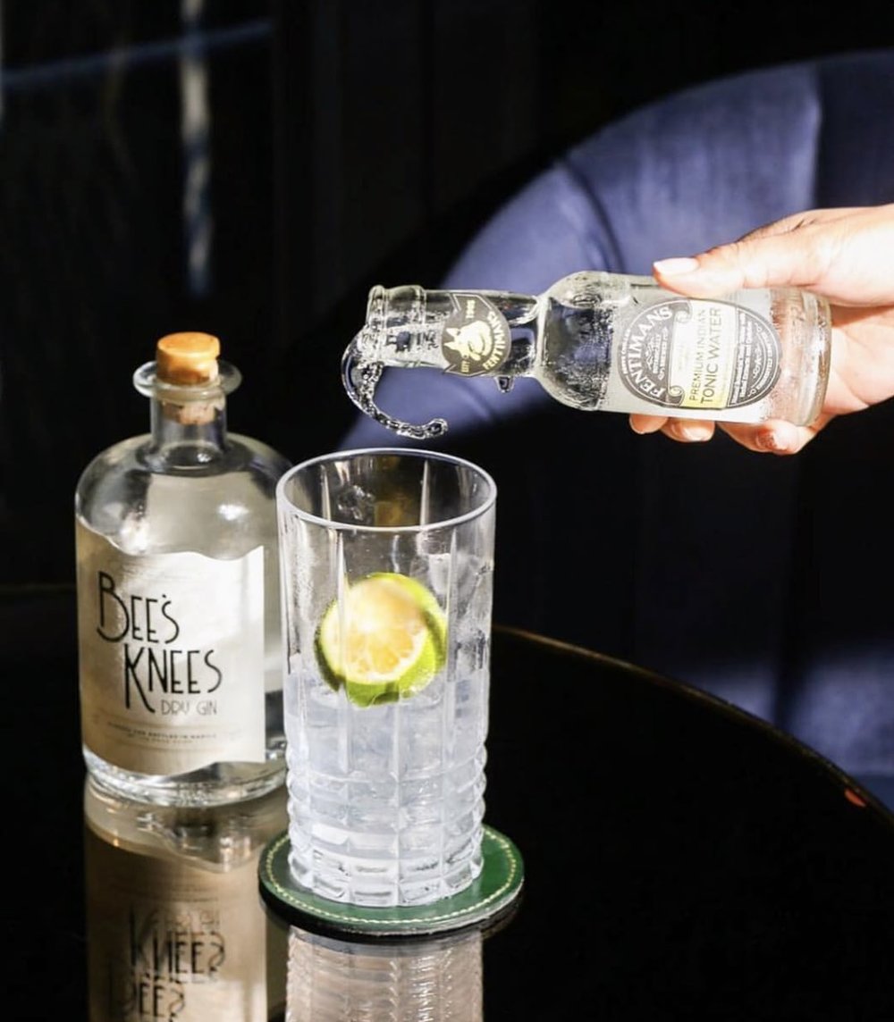 Hand pouring a drink