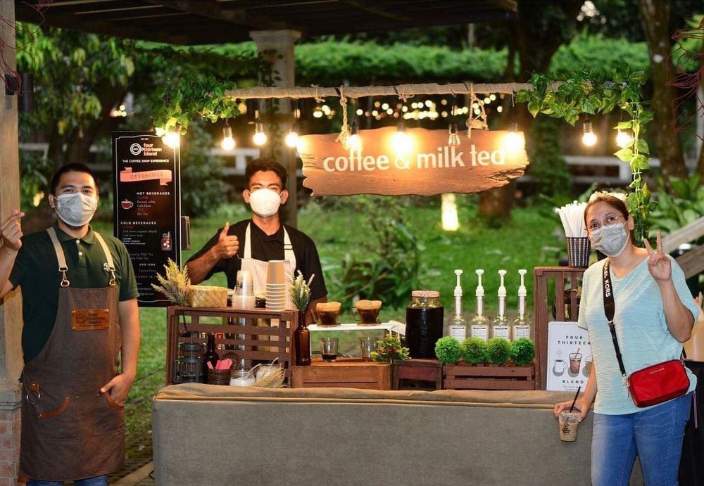 Pop up milk tea and coffee shop