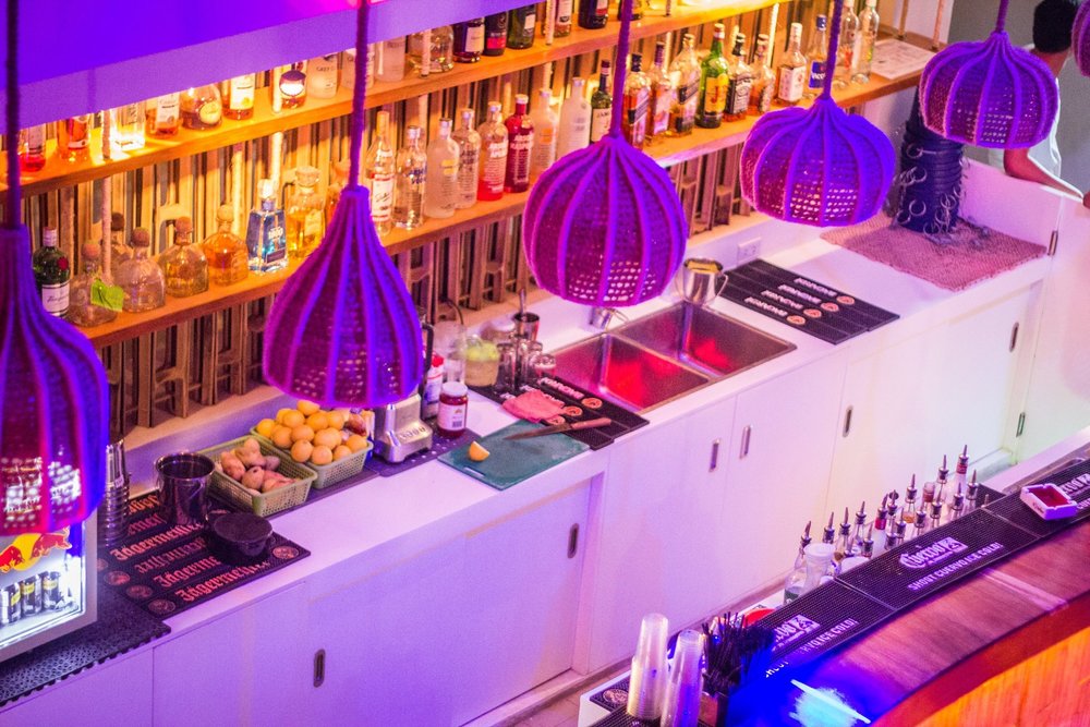 Paraw Beach Club Bar counter