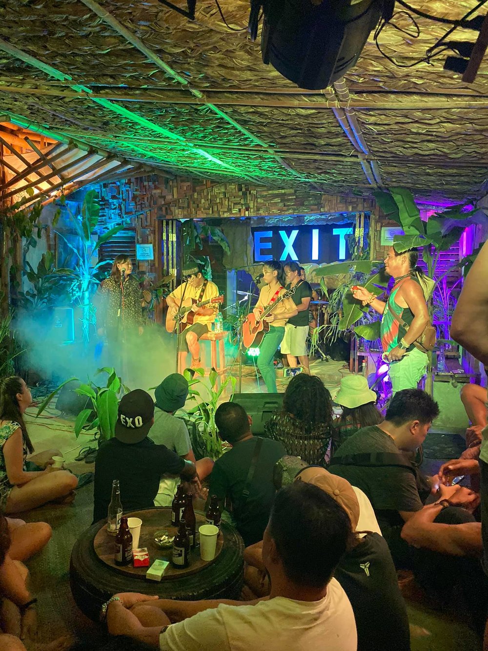 Performer inside Exit Bar