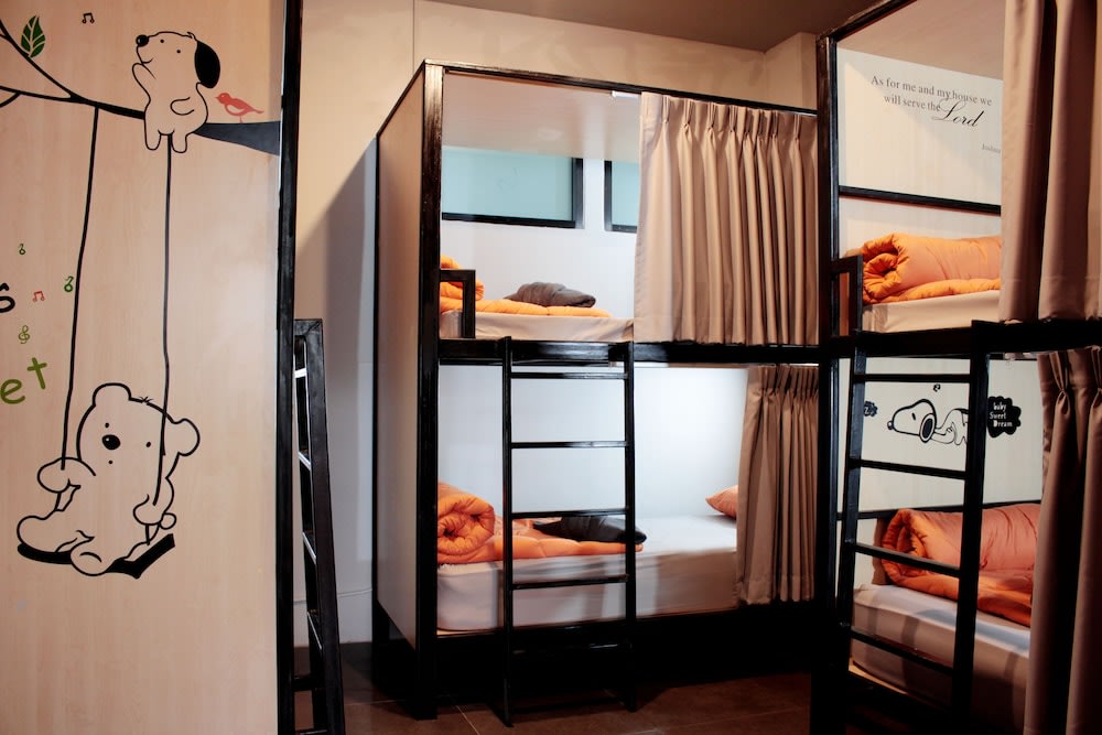 Bunk beds with bear prints