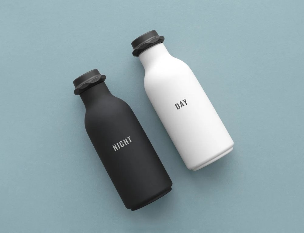 Two insulated bottles