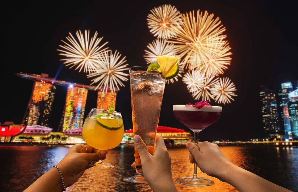 Different kind of alcoholic drinks