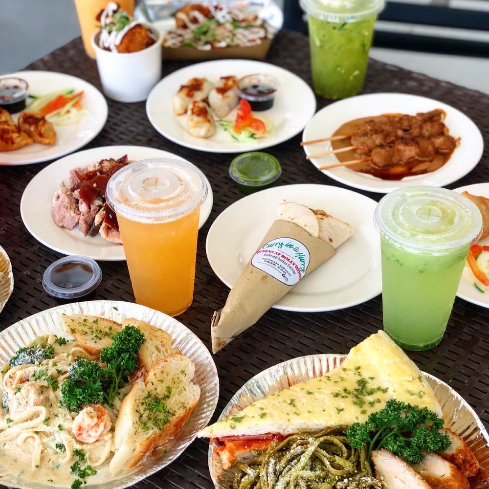 Different food in the table