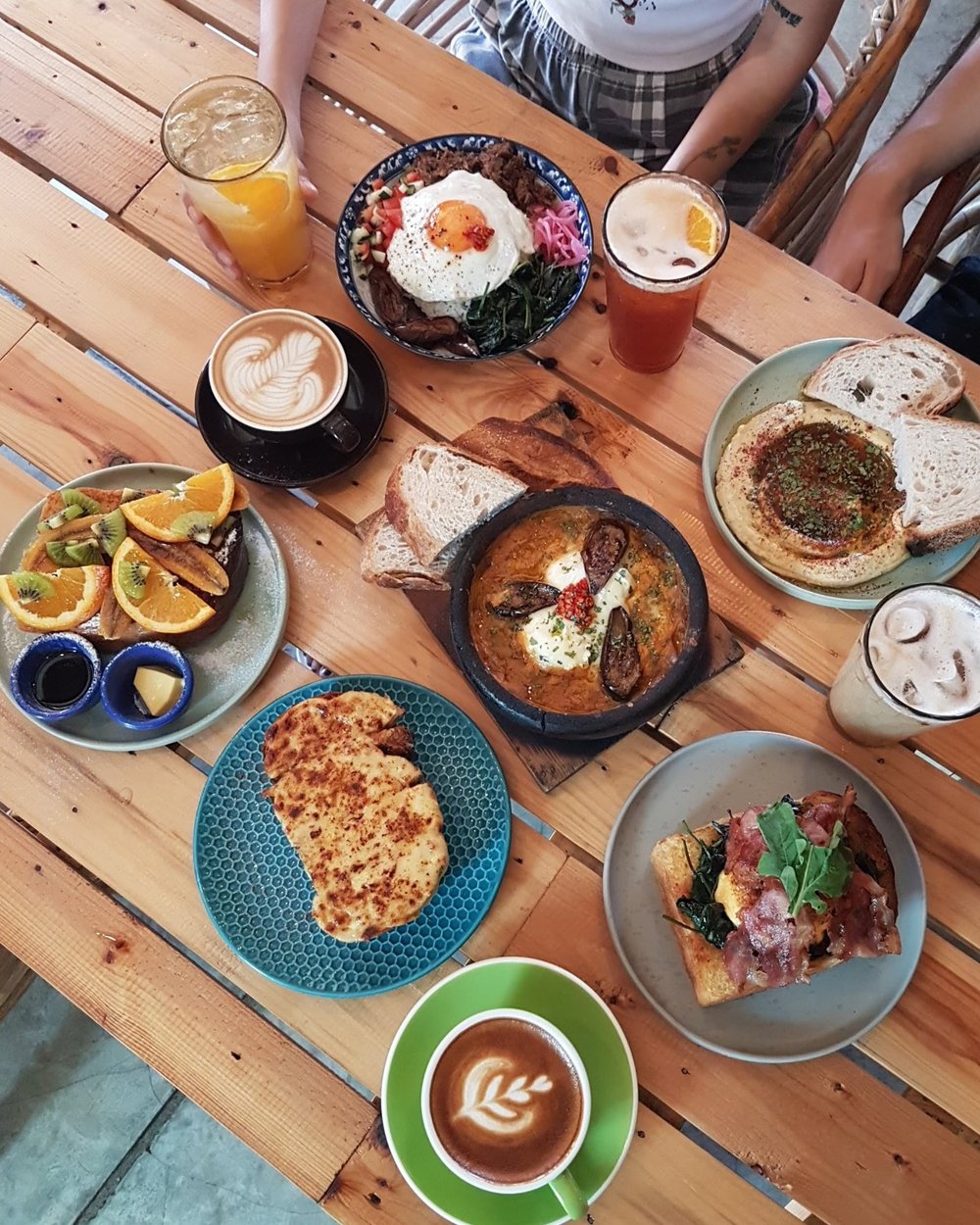 Different dish in table