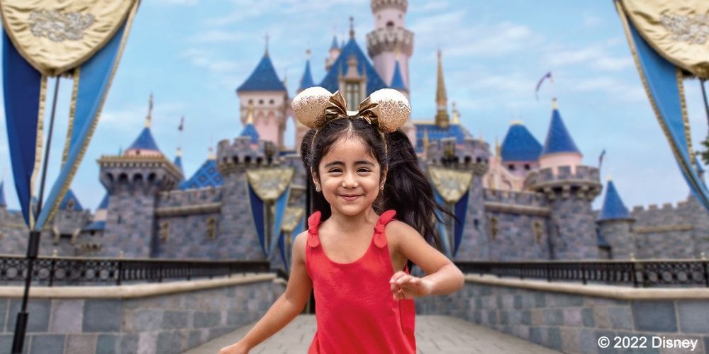 4100 ディズニーランド リゾート　城　女の子　世界一ハッピーな場所