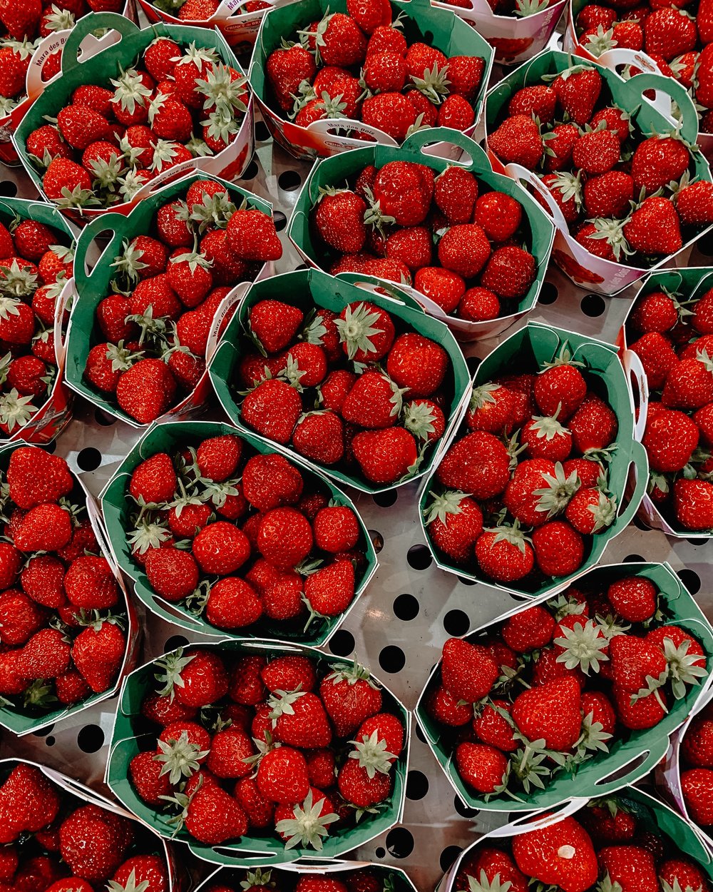 Strawberry in a basket