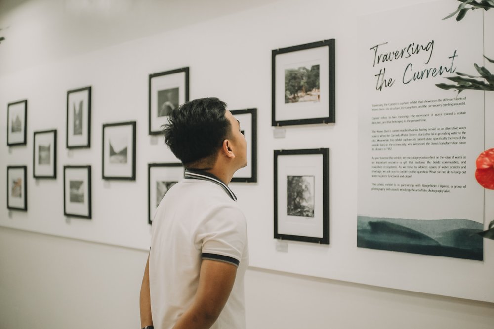 Man looking at the old scripture