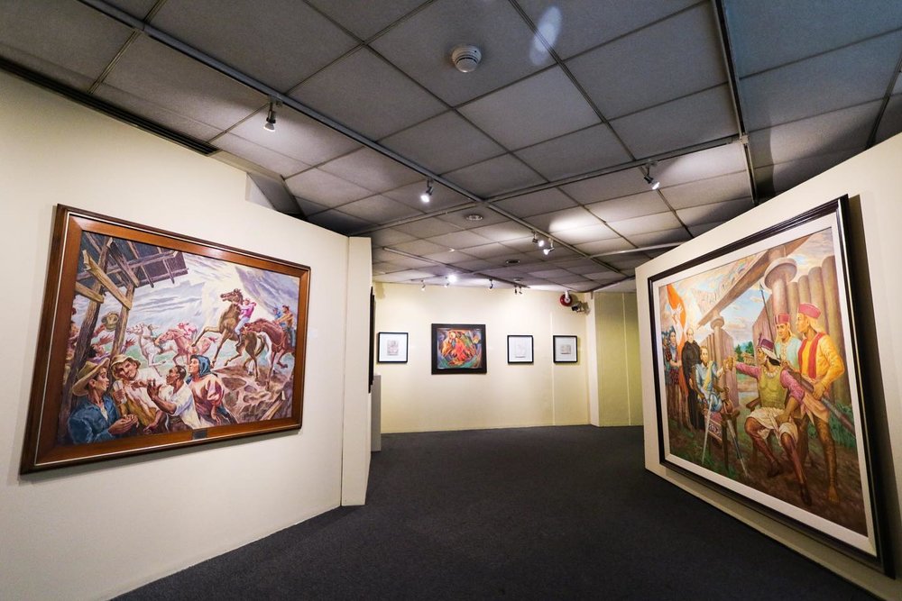 Paintings in display