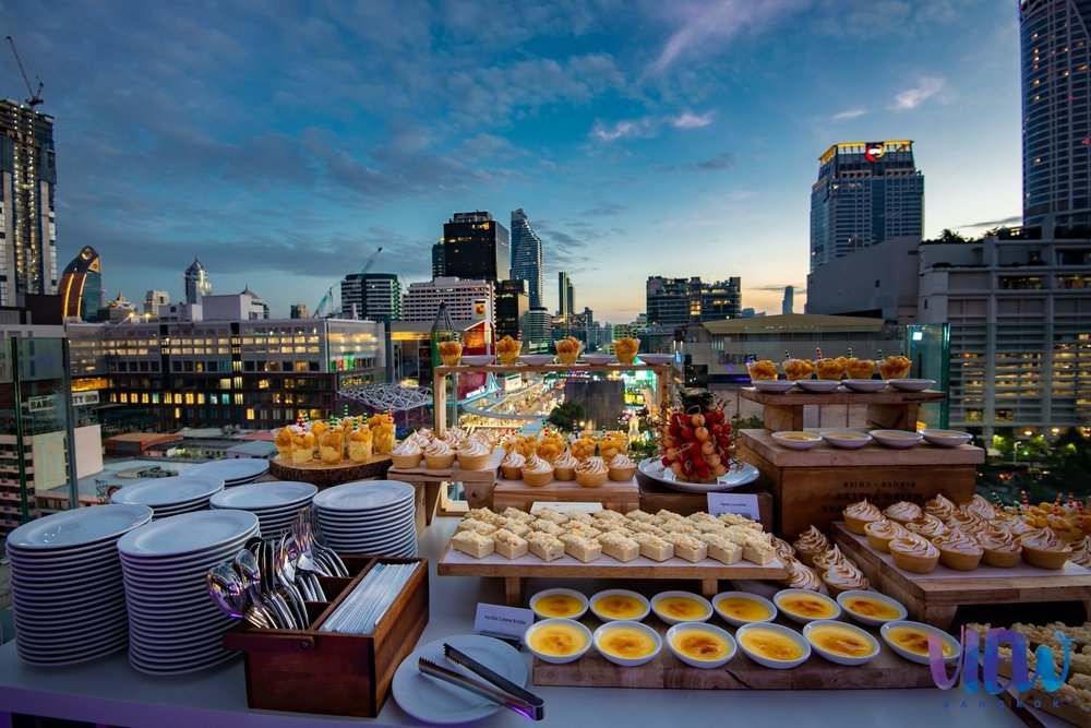 Dessert table in a buffet