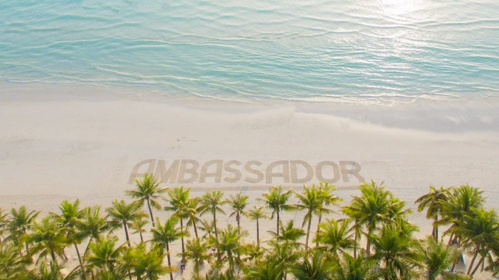 Beach front view in Ambassador in Paradise Resort