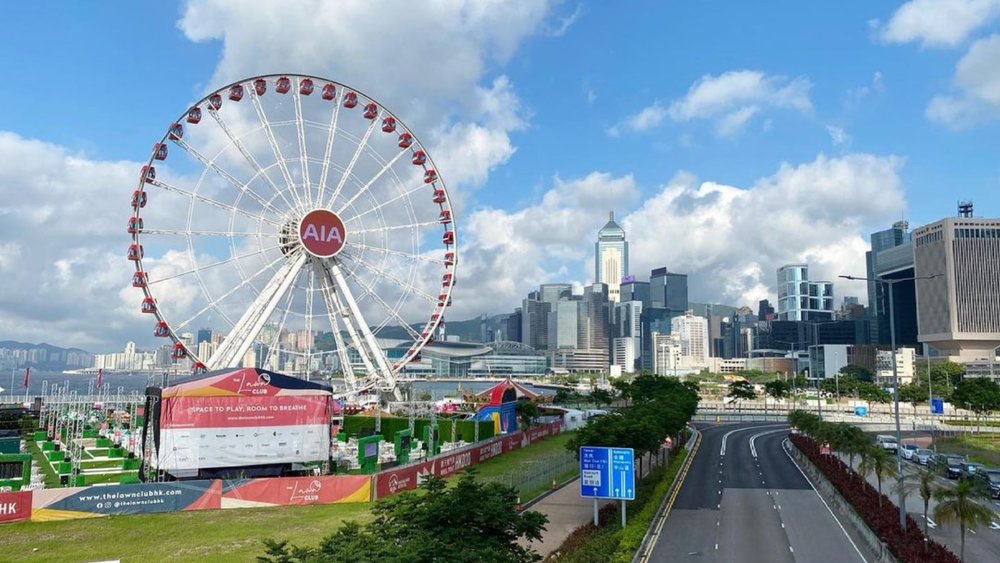 Another great way to go sightseeing in Hong Kong: riding the Hong Kong Observation Wheel.  Credits: @evilko on Instagram