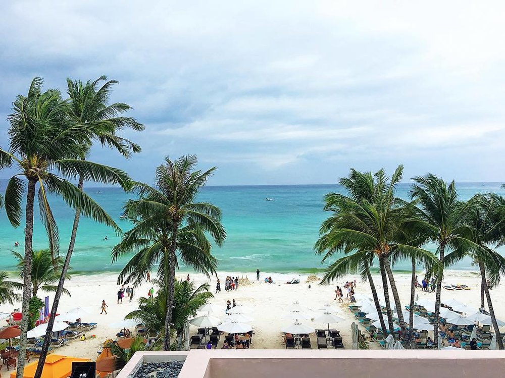 Beach front view