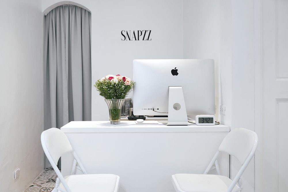 Grey wall with curtain