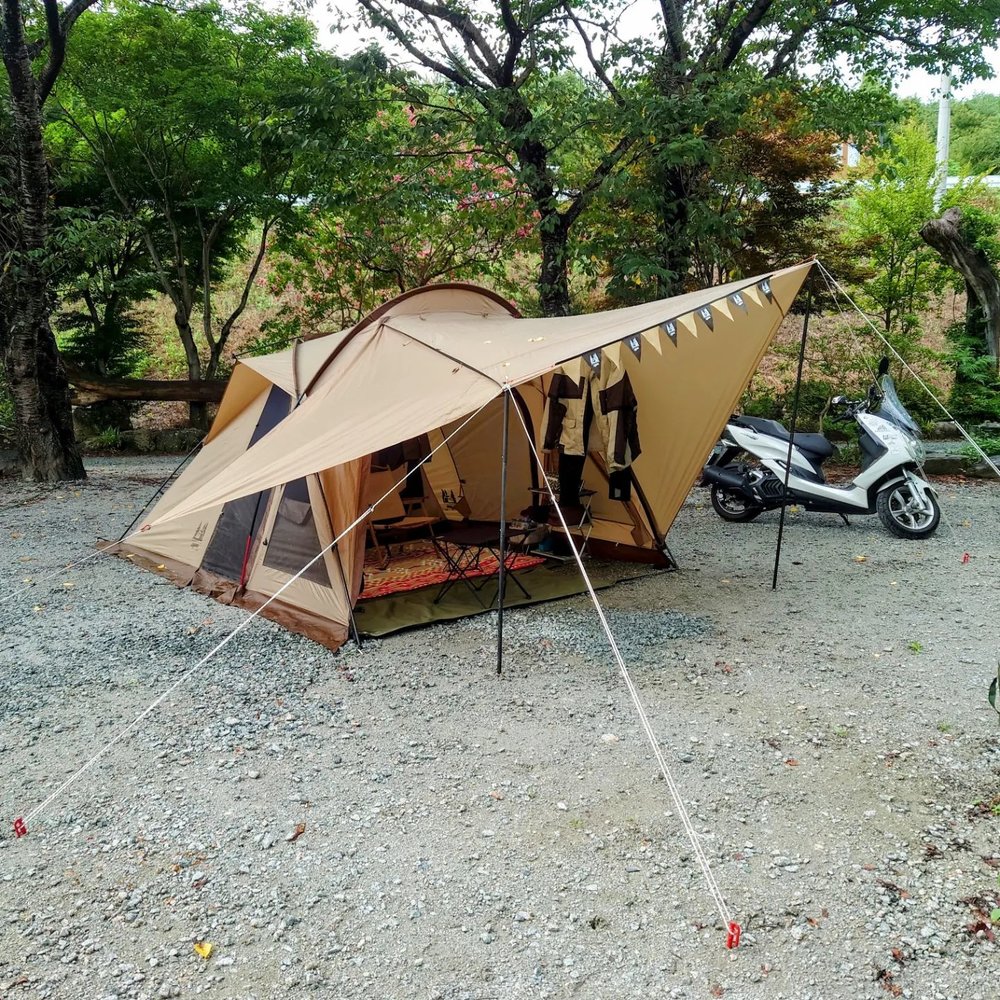 日本的Ogawa的帳幕很有質感，具有一班支持者。(Instagram @kuon_style)