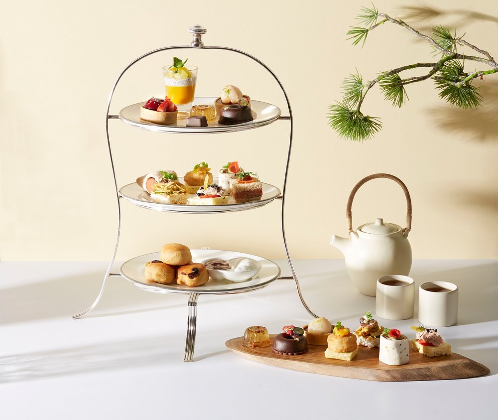 Tea and dessert display