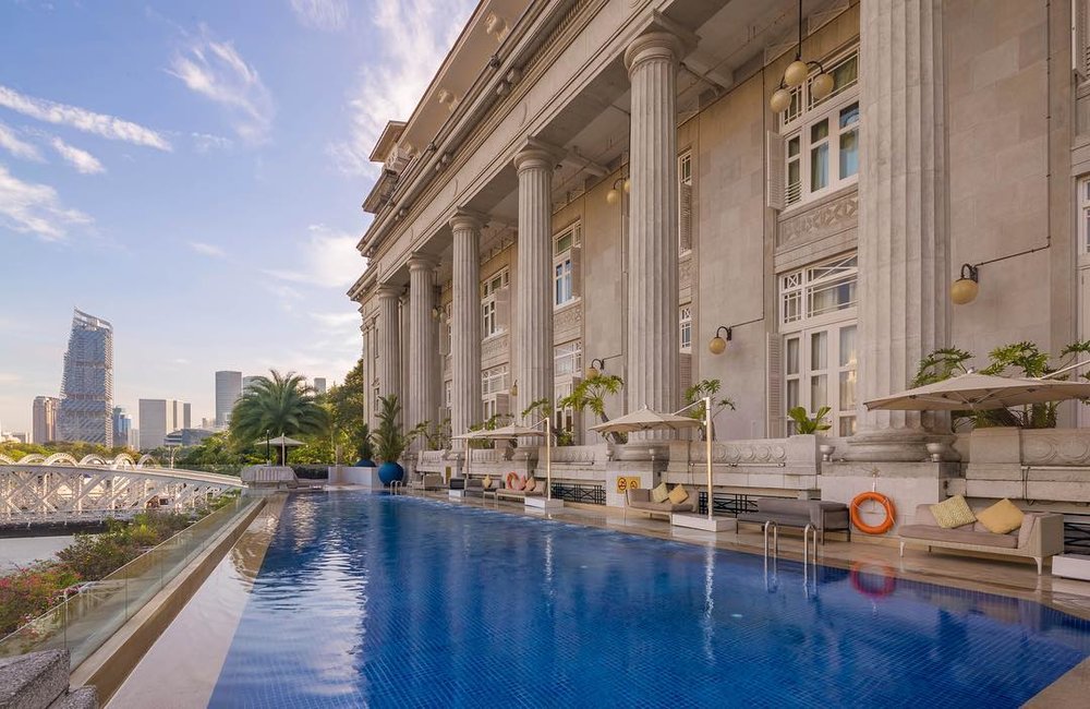 Pool area in Fuller Hotel