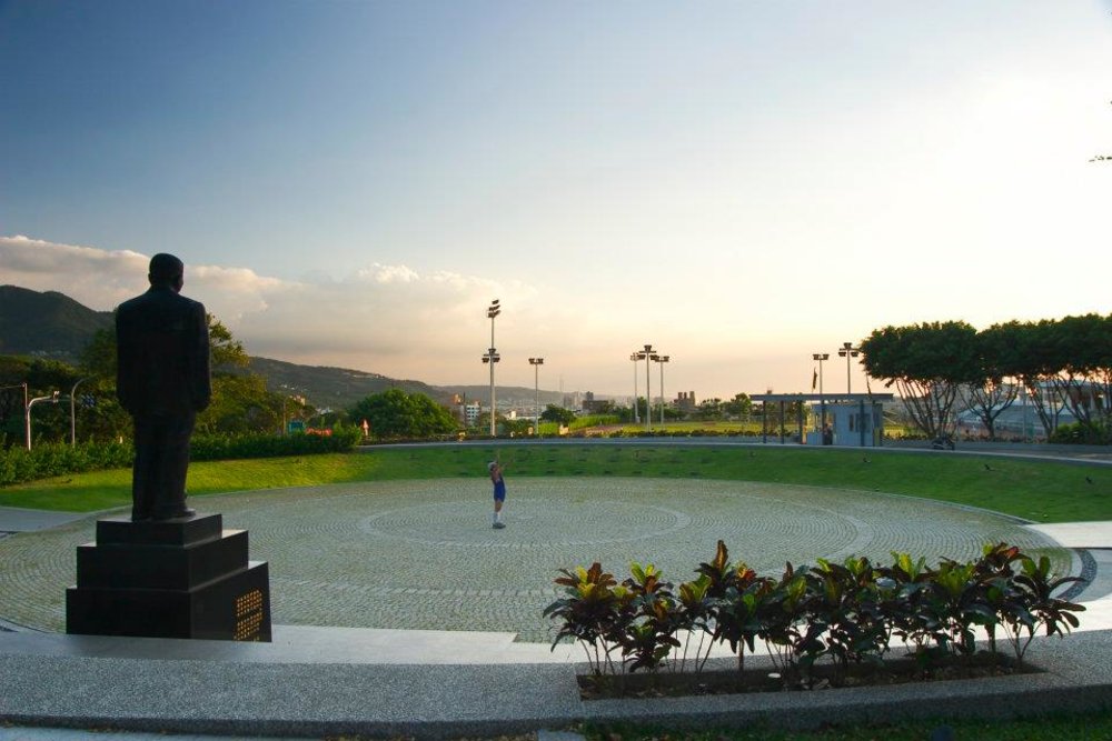 Black statue standing