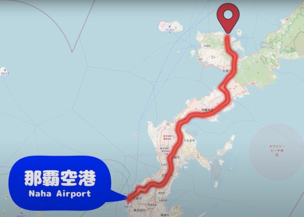 Okirip ウッパマビーチ  distance from airport