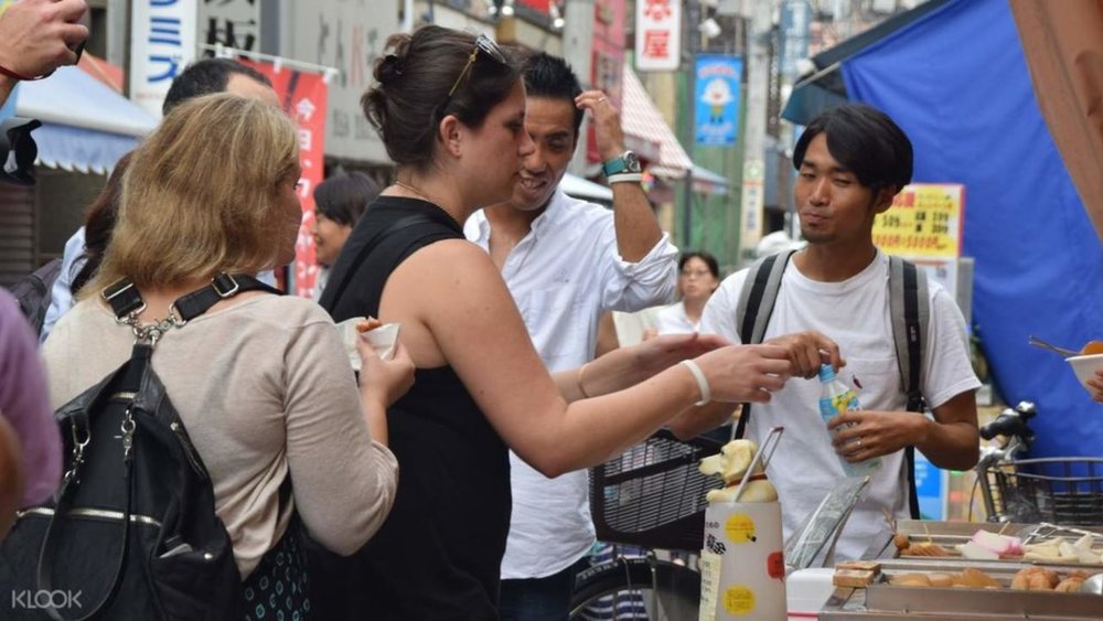 Explore the street food that abounds at Sunamachi Ginza.