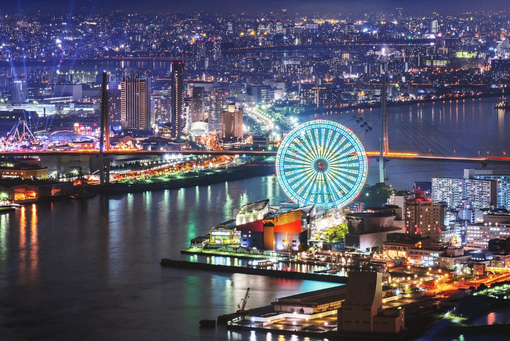 osaka japan travel itinerary tempozan ferris wheel