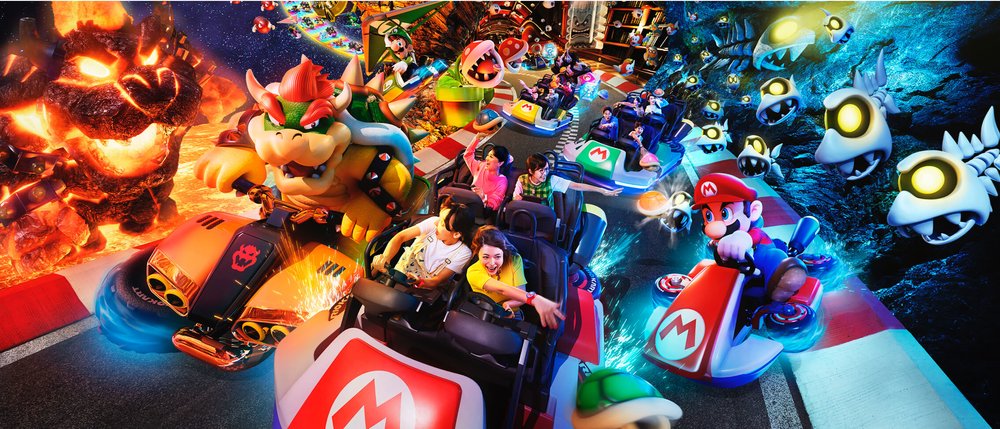 Two girls enjoying ride