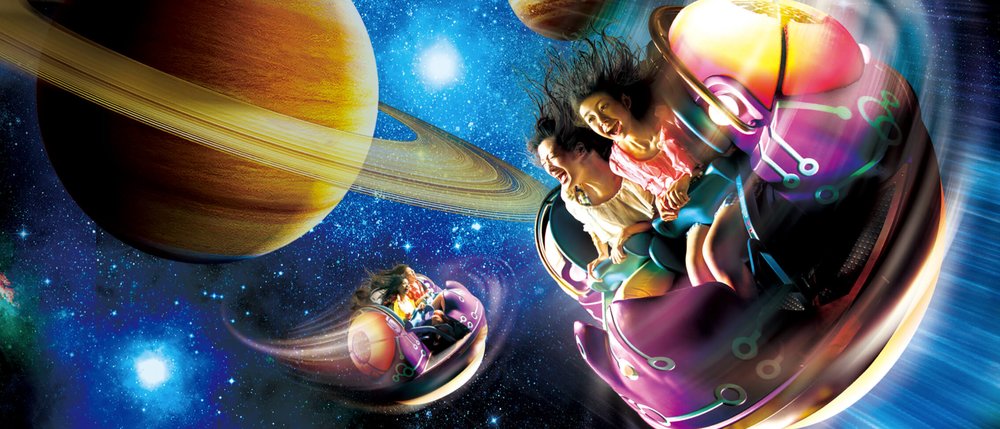 Blue space background