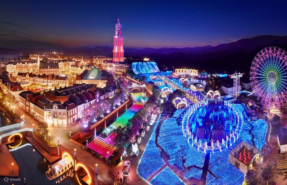 nagasaki huis ten bosch theme park night